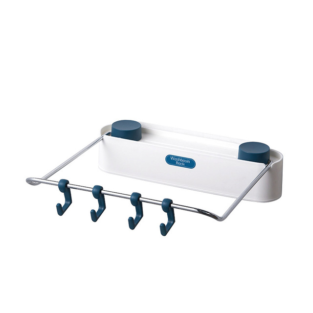 Wall-Mounted Basin Storage Rack for Bathroom