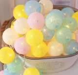 LED Cotton Thread Starry Lantern String Lights