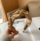 Wide Edge Cloth Hair Band for Women - Retro Style Accessory