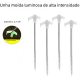 Outdoor Camping Glow-in-the-Dark Tent Stakes 25cm