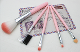 Makeup Brush Set - 5 Pieces Portable Beauty Tools