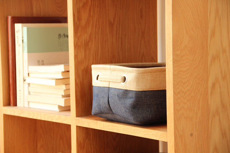 Cotton Linen Desktop Storage Basket for Organizing