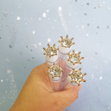 New Style Eyelash Extension Brush with Diamond Crown Design