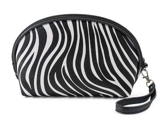 Fashionable Korean Makeup Bag with Zebra Design