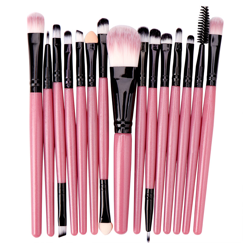 15-Piece Makeup Brush Set for Eyeshadow and Beauty