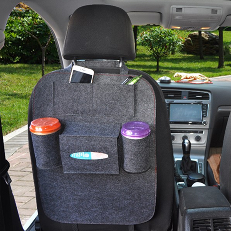 Car Seat Cover with Backrest Storage Bag