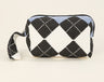 Japanese Style Plaid Canvas Cosmetic Bag for Women