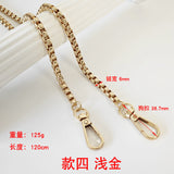 Metal Bag Chain with Woven Shoulder Strap