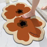 Flower Shaped Floor Mat for Kitchen and Home Decor