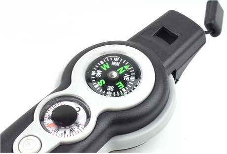 Multi-Functional Survival Whistle for Outdoor Camping
