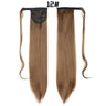 European American Long Straight Hair Velcro Ponytail