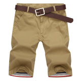 Men's Casual Solid Color Cotton-Linen Shorts