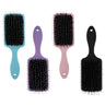 Nora Ross Boar Bristle & Nylon Paddle Hair Brush for Women with Fine Thin & Thick Hair | Detangling Shine Enhancing Hair Brush (Purple)