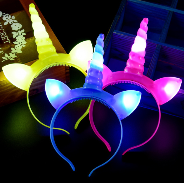 Glowing Unicorn Headband for Kids - Halloween Accessory