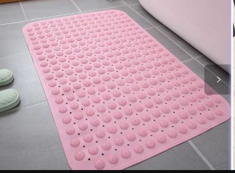 Square Non-Slip Bathroom Mat for Shower and Bath