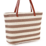 Stylish Women's Straw Beach Bag for Outdoor Use