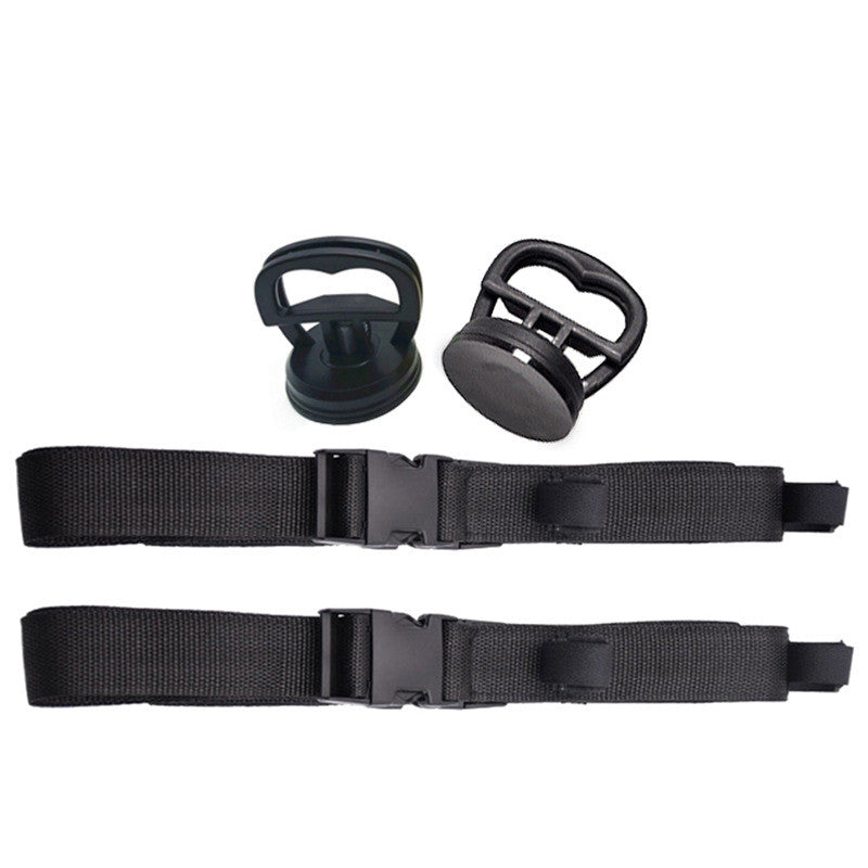 Universal Black Fishing Rod Straps for Car Use