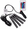 Car Atmosphere Lighting, 4x9 LED Strip Lights