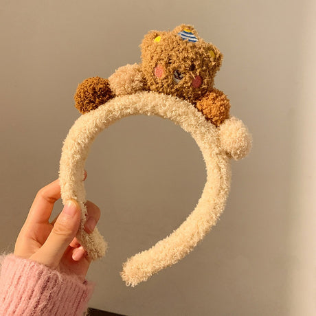 Cute Purple Plush Monster Headband Hair Accessory