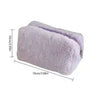 Large Capacity Plush Travel Cosmetic Bag for Women