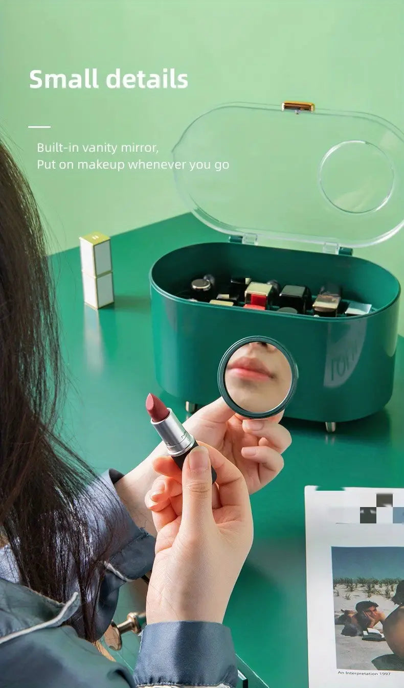 Stylish Multi-Grid Storage Box for Lipsticks and Makeup