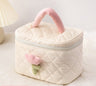 Cute Corduroy Travel Cosmetic Organizer Bag for Women