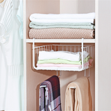 Storage Rack with Hanging Baskets and Organizers