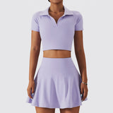 Women's Quick-Drying Tennis Suit Set for Gym & Outdoor