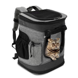 Kritter Planet Pet Carrier Backpack for Cats Dogs Breathable Pet Backpack with 4 Mesh Window Portable Pet Carrier for Camping