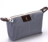 Striped Waterproof Makeup Bag for Travel and Storage