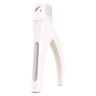 AIRSEE Nail Clippers for Acrylic Nails with Sizer and Catcher Adjustable Nail Tip Cutter with Length Measurement Gauge Artificial Fake Acrylic Extension Trimmer Nail Art Salon Home Manicure Tool White