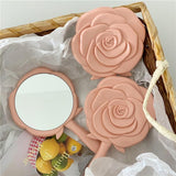 Mini Rose Flower Makeup Mirror for Students