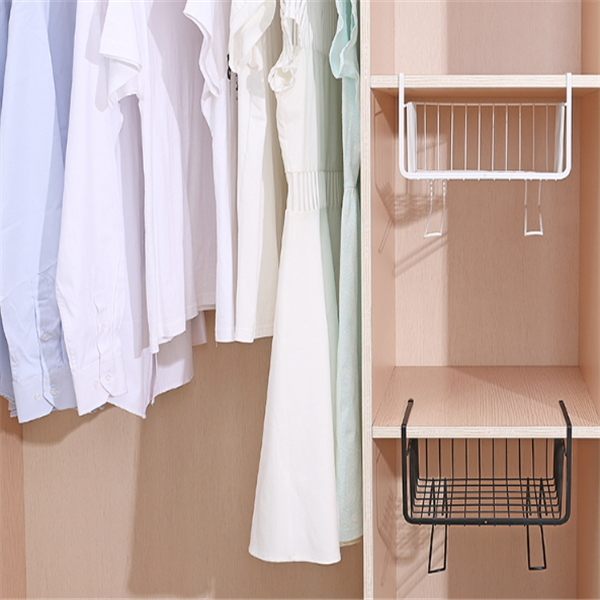 Storage Rack with Hanging Baskets and Organizers