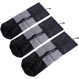Dafape Yoga Mat Bag Yoga Mat Carrier for Women Men Travel Gym Exercise Workout Park Beach Mesh Bag Storage Bag Carry Bag Portable 3 Pack Breathable Window Adjustable Strap (Black)