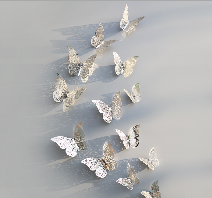 3D Hollow Butterfly Wall Stickers for Home Decor