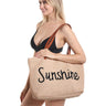 Stylish Women's Straw Beach Bag for Outdoor Use