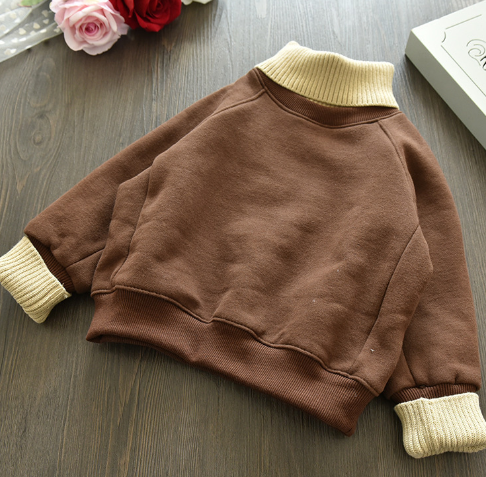 Thickened Fleece Hoodie for Girls Winter Top