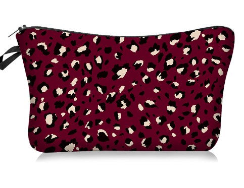 Zebra Stripe & Leopard Print Makeup Bag Organizer