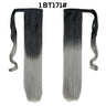 European American Long Straight Hair Velcro Ponytail