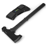 Hitdudu Camping Axe and Hatchet 15.7" Tactical Tomahawk with Hammer Face Nylon Fiber Handle for Outdoor Survival Hiking Camping