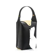 PU Leather Tissue Bag for Car, Home, and Office Use