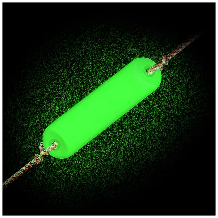 GLO-X Straight Glow Markers -Pack of 4 - Powerful Glow in The Dark Camping Accessories for Tent Campers - Solar Powered Markers 12+ Hours Illumination