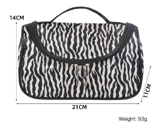 Fashionable Korean Makeup Bag with Zebra Design
