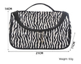 Fashionable Korean Makeup Bag with Zebra Design