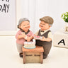 Creative Elderly Couple Figurine for Home Decor Gift