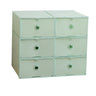 6-Pack Thick Transparent Drawer Shoe Storage Boxes