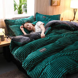 Corduroy Velvet Bedding Set - Atlantic Shopping Mall