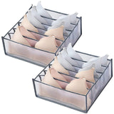 TIGARI Wardrobe Clothes Organizer Small Underwear Organizer Drawers Organizer for Clothes Compartment Storage Box for Bedroom Dorm Room(Gray)