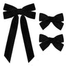 3PCS Velvet Hair Bow Black Hair Ribbon Clips for women Girls Fall Alligator Hair Clips Hair Accessories Toddlers Kids Teens