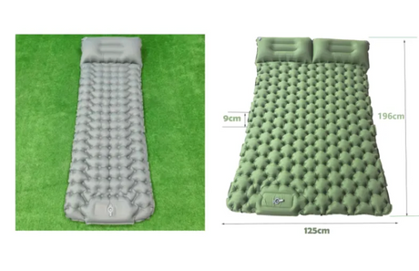 Portable Foot-Inflated Camping Cushion
